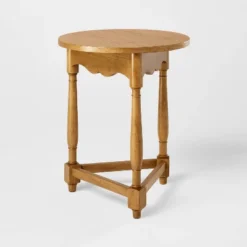 Scalloped Accent Table Light Oak - Threshold™ Designed With Studio McGee -Whalen Furniture GUEST ab0a21dd 471d 45e9 86bd 865a97242bae