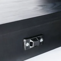 Console Table With Woven Rattan Shelf Black - Threshold™ Designed With Studio McGee -Whalen Furniture GUEST ace694e0 8779 47cd 88e0 f26dc4c34e37