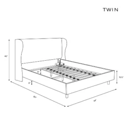 Wingback Platform Bed Velvet - Skyline Furniture -Whalen Furniture GUEST aea1005d 028d 4a74 a3ef bfd75d953a75