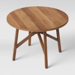 42" Clarksburg Cross Leg Wood Dining Table Round Brown - Threshold™ -Whalen Furniture GUEST b0844d9c 6e66 41cb ab0e 59a6aecfce6b