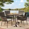 Monroe 2pk Patio Stack Dining Chairs - Tan - Threshold™ -Whalen Furniture GUEST b22e62a2 4e6d 4776 826c dfb961d029dc