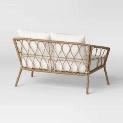 Steel And Wicker Britanna Rust Resistant Outdoor Patio Loveseat Arm Chair Light Brown - Threshold™ 11 Steel And Wicker Britanna Rust Resistant Outdoor Patio Loveseat Arm Chair Light Brown - Threshold™ -Whalen Furniture GUEST b6b9a584 f315 4b32 87d9 437e0381a7fc