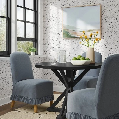 Replacement Ruffled Slipcover Only For Rounded Back Dining Chair - Threshold™ 12 Replacement Ruffled Slipcover Only For Rounded Back Dining Chair - Threshold™ - Image 10