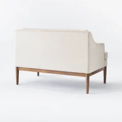 Howell Upholstered Loveseat With Wood Base Cream - Threshold™ Designed With Studio McGee 10 Howell Upholstered Loveseat With Wood Base Cream - Threshold™ Designed With Studio McGee -Whalen Furniture GUEST ba20ecdd 1cc9 4fe3 a347 1d1188e93328