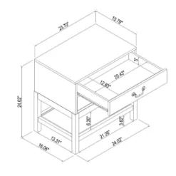 Elmira Nightstand Brown - Threshold™ Designed With Studio McGee -Whalen Furniture GUEST ba23a28f 8b95 42ea acce 9cc3df7af05f