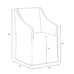 Replacement Slipcover Only For Sloped Arm Dining Chair - Threshold™ -Whalen Furniture GUEST badc36ae 511c 4218 9c5f 89a2c34543a5