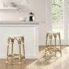 Perry Rattan Backless Woven Counter Height Barstool Cream - Threshold™ -Whalen Furniture GUEST bb34d751 2569 4a0b bcc8 055a6f4c512e