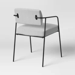Smyth Metal Frame Upholstered Dining Chair Gray - Threshold™ -Whalen Furniture GUEST bf2849fa 2ab8 4c04 aa97 01615c29a3a6