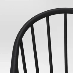 2pk Adwolf Rounded Spindle Dining Chairs Black - Threshold™ -Whalen Furniture GUEST c0ed9917 330f 4c44 bfbb d2cd62e4e939