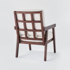 Grantsville Wood Frame Accent Chair With Grid Back - Threshold™ Designed With Studio McGee -Whalen Furniture GUEST c413361e a903 45e3 9f19 7ac166bd22f3