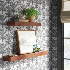 36" Floating Wood Shelf - Threshold™