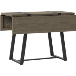 Brimfield Metal Base Extendable Dining Table Brown - Threshold™ -Whalen Furniture GUEST c4bbb164 0ea0 4507 8b94 e6b05687e2be