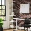 Loring Manual Height Adjustable Standing Desk White - Threshold™