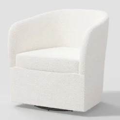 Rhea Swivel Chair In Boucle - Threshold™ -Whalen Furniture GUEST c77e428b 763c 4dc0 aec6 063d606ae852
