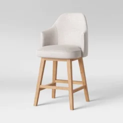 Kinston Swivel Curved Back Upholstered Counter Height Barstool - Threshold™ 21 Kinston Swivel Curved Back Upholstered Counter Height Barstool - Threshold™ -Whalen Furniture GUEST c82621b6 96ab 44e5 b687 5f1002216c8e