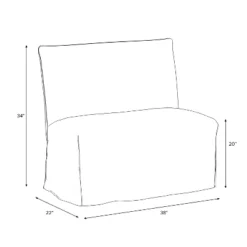 38" Jean Slipcovered Dining Banquette - Threshold™ -Whalen Furniture GUEST c85c357a 2943 44e3 a59c 608cdb94b0f1 1