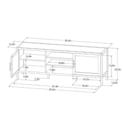 Warwick TV Stand For TVs Up To 69" With Storage - Threshold™ -Whalen Furniture GUEST c876d2f2 da2d 4aa3 8e88 d76472eb3e77
