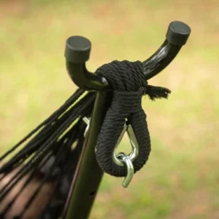 10" Fringe Outdoor Fabric Hammock Black - Threshold™ -Whalen Furniture GUEST c8a01de8 7dc6 47de 9dfa a9fc03c6a3c7