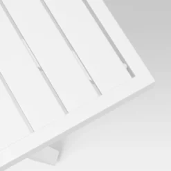 Seabury Steel 4 Person Square Patio Dining Table, Outdoor Furniture - White - Threshold™ -Whalen Furniture GUEST c9df465d 9a0c 42b3 b5e4 4d501c2d6dea