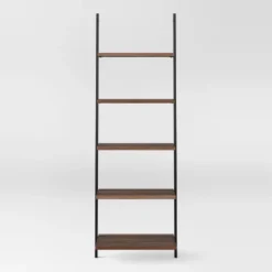 72" Loring 5 Shelf Leaning Bookshelf - Threshold™ -Whalen Furniture GUEST ca4a252c 9447 4c0f 8281 32c20ac3b8d2