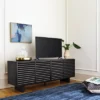 Fluted TV Stand For TVs Up To 55" Black - Threshold™: Entertainment Center With Adjustable Shelves -Whalen Furniture GUEST cc4b3a3d 98ab 4765 9445 24125d033f42