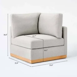 Woodland Hills Modular Sectional Corner Light Gray - Threshold™ Designed With Studio McGee -Whalen Furniture GUEST d13a80c0 94a7 4a14 807c 01f454d7e453