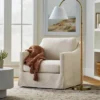 Vivian Park Upholstered Swivel Chair Cream - Threshold™ Designed With Studio McGee 2 Vivian Park Upholstered Swivel Chair Cream - Threshold™ Designed With Studio McGee -Whalen Furniture GUEST d2f62ae4 c95c 4a87 8460 00da4577b979