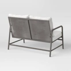 Granby Padded Wicker Patio Loveseat - Gray - Threshold™ -Whalen Furniture GUEST d30d4d74 4ffa 4ced b16e bb927b130223