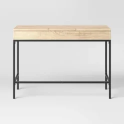 Loring Wood Writing Desk With Drawers And Charging Station - Threshold™ -Whalen Furniture GUEST d4bf598b 8e6f 4420 8439 4adbc964602e