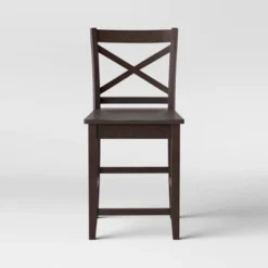 24" Carey Hardwood Counter Height Barstool - Threshold™ -Whalen Furniture GUEST d6f9e6e6 80b7 4360 a796 9971afc0f559