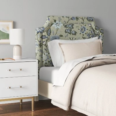 Twin Charlie Notched Border Stick-on-the-Wall Dorm Headboard USB - Threshold™ 3 Twin Charlie Notched Border Stick-on-the-Wall Dorm Headboard USB - Threshold™