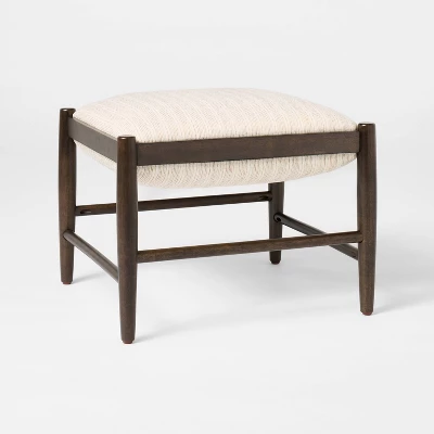 Wood Frame Pillow Top Ottoman Cream - Threshold™ With Studio McGee 3 Wood Frame Pillow Top Ottoman Cream - Threshold™ With Studio McGee