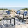 Ryegate Weathered Teak Patio Loveseat - Threshold™ -Whalen Furniture GUEST dbbd33fb 86cb 46bb 89b7 e50a2143e80d