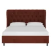 Wingback Platform Bed Velvet - Skyline Furniture -Whalen Furniture GUEST dbc99e2b e313 487b b4bd b359c1b50980