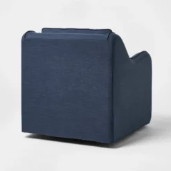 Slipcover Style Upholstered Swivel Accent Chair Blue - Threshold™ Designed With Studio McGee -Whalen Furniture GUEST ddfdc806 ea33 4291 912a bf6779bff16c