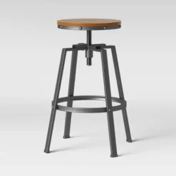 Lewiston Adjustable Swivel Barstool - Threshold -Whalen Furniture GUEST df723cda 86b6 4e6b b5c9 27ac49310540