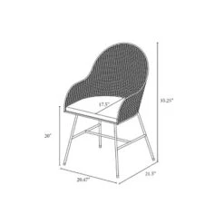 Landis Woven Backed Dining Chair With Cushion Natural - Threshold™ -Whalen Furniture GUEST df94fefc 27db 465a bf7c cdcc6a70828f