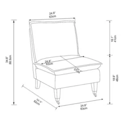 Talbert Pillow Top Slipper Chair With Casters - Threshold™ Designed With Studio McGee 13 Talbert Pillow Top Slipper Chair With Casters - Threshold™ Designed With Studio McGee -Whalen Furniture GUEST e0bab953 1f7d 4f4e 8ce3 e3efe8d56101