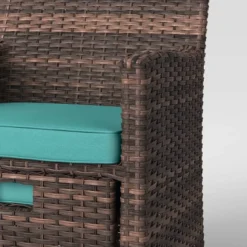 Halsted 5pc Wicker Small Space Patio Furniture Set - Threshold -Whalen Furniture GUEST e2b412f3 c641 4b15 8e06 88929b6378f8