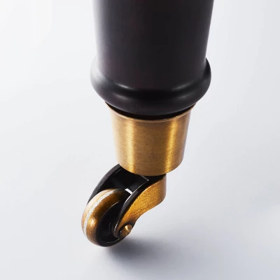 Mercer Rolled Upholstered Arm Chair With Casters Cream - Threshold™ Designed With Studio McGee 7 Mercer Rolled Upholstered Arm Chair With Casters Cream - Threshold™ Designed With Studio McGee - Image 5