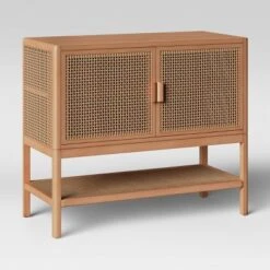 Minsmere 2 Door Cabinet Natural Brown - Threshold™ 5 Minsmere 2 Door Cabinet Natural Brown - Threshold™ -Whalen Furniture GUEST e54e9c2e ab33 4b5b bbe6 3a008c8499c9