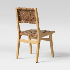 Ceylon Woven And Wood Dining Chair Brown/Natural - Threshold™ -Whalen Furniture GUEST e5970444 08b9 42a9 b748 2e8eeac62c7b