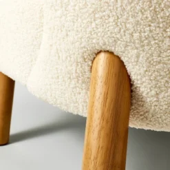 Sculpted Faux Shearling Accent Chair Cream - Threshold™ Designed With Studio McGee 11 Sculpted Faux Shearling Accent Chair Cream - Threshold™ Designed With Studio McGee -Whalen Furniture GUEST e5a88c9a 027c 4714 8c4e b911ef621a58
