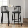 Harwich High Back Windsor Barstool Black - Threshold™ -Whalen Furniture GUEST e5bdfbba 1898 486e b816 002cfa39d694
