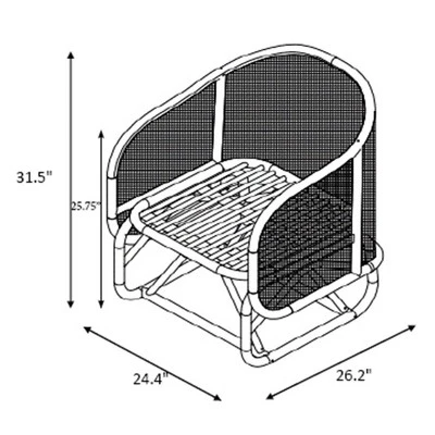 Rialto Woven Barrel Back Chair With Cushion - Threshold™ Designed With Studio McGee 7 Rialto Woven Barrel Back Chair With Cushion - Threshold™ Designed With Studio McGee - Image 5