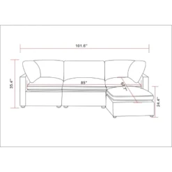 4pc Allandale Modular Sectional Sofa Set Gray - Threshold™ -Whalen Furniture GUEST e98f9434 244c 4a06 a88e b03b6016a2f1