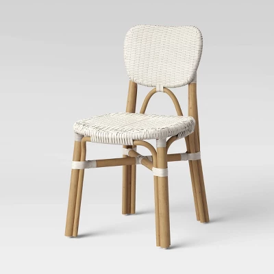 Canton Rattan And Woven Dining Chair White - Threshold™ 4 Canton Rattan And Woven Dining Chair White - Threshold™ - Image 2