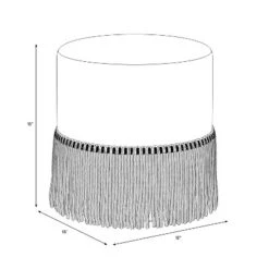 Fringe Ottoman - Threshold™ -Whalen Furniture GUEST ea5fc01e 67bd 4b23 b572 aaf4975d6edb