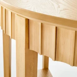 Thousand Oaks Wood Scalloped Demilune Console Table - Threshold™ Designed With Studio McGee -Whalen Furniture GUEST eb35aaa8 f7c8 4881 b5d1 f85e53b2ca90