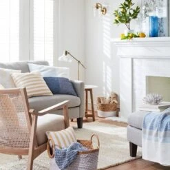 Lanham Marble Top Side Table Brown - Threshold™ -Whalen Furniture GUEST ec92174d 7f31 4f27 8aef 6f58c8539f49